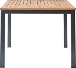 NATERIAL - Tuintafel Vierkant ORIS - 4 Personen - Houten Tafel 90x90 Cm - Aluminium - Met Houten Blad - Eucalyptus -Buitentuin Winkel 1200x1079 1