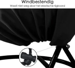 Egg Swing Beschermhoes - 2-Persoons Hangstoel - Beschermhoes Hangstoel Egg - Waterproof - Universeel Model -Buitentuin Winkel 1200x1085
