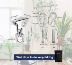 Plafondhaak - Ophangen Bokszak, Schommel En Hangstoel - Ophangsysteem - Ophanghaak - Plafondbeugel - RVS – 500kg Tilgewicht -Buitentuin Winkel 1200x1087 1