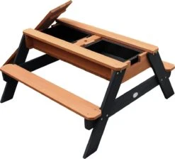 AXI Nick Zand & Water Picknicktafel In Antraciet/Bruin - Parasol Blauw/Wit - Picknick Tafel Voor Kinderen Van Hout -Buitentuin Winkel 1200x1087 3