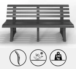 Casaria Tuinbank Orchidea – Kunststof/240kg Belastbaar – Antraciet 13 Casaria Tuinbank Orchidea – Kunststof/240kg Belastbaar – Antraciet -Buitentuin Winkel 1200x1089