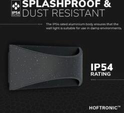 HOFTRONIC Lowa - LED Wandlamp Rechthoek - Up And Down Light (2 Lichts) - 6 Watt 3000K Warm Wit Licht - Modern Design - IP54 Waterdicht - Geschikt Als Binnen En Buiten Wandlamp - 3 Jaar Garantie -Buitentuin Winkel 1200x1092 5