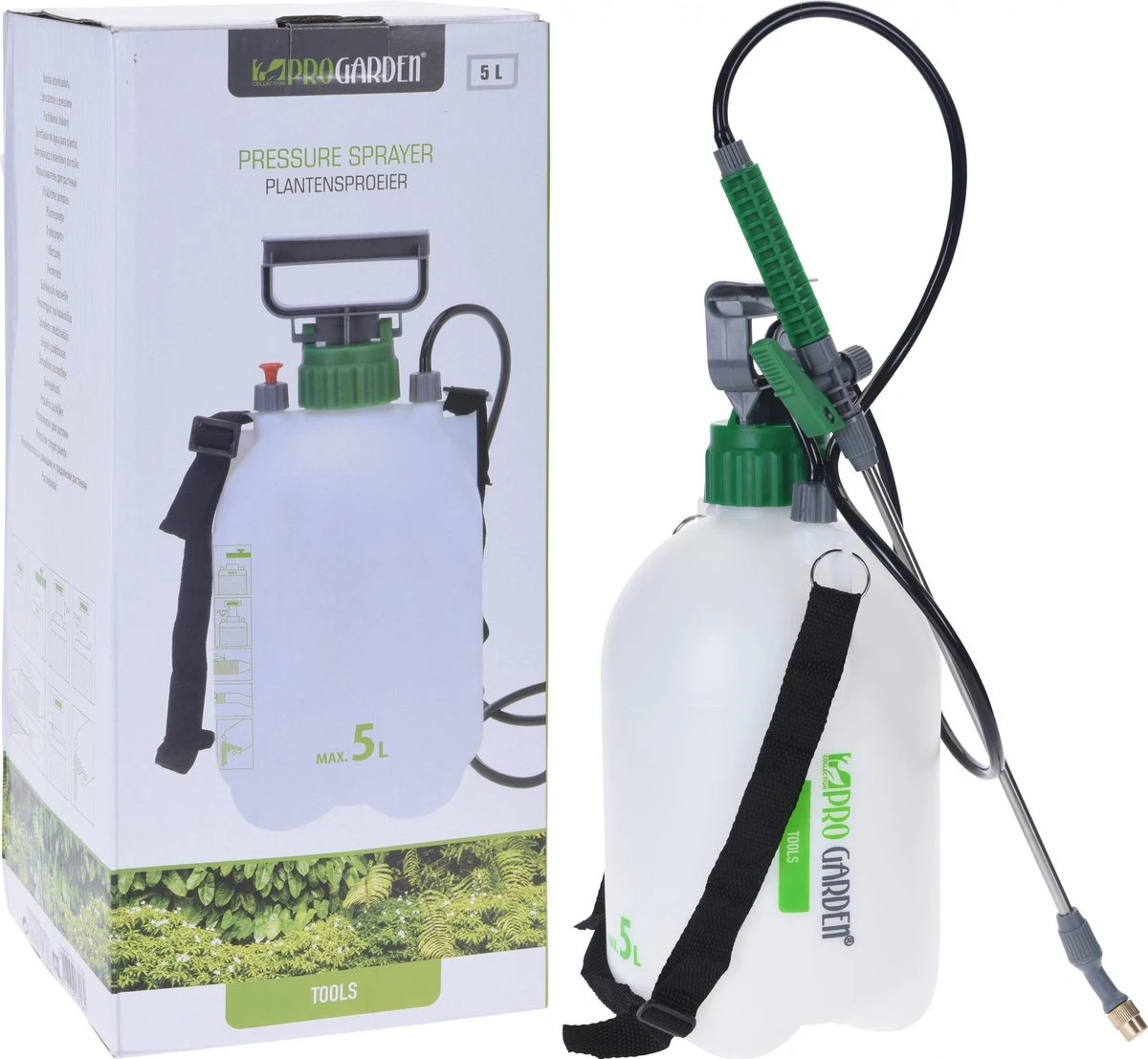 Merkloos Pro Garden Plantensproeier Drukspuit - 5 Liter - Inclusief Draagriem 3 Merkloos Pro Garden Plantensproeier Drukspuit - 5 Liter - Inclusief Draagriem
