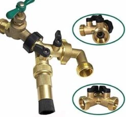 Y Stuk Kraan Splitter – Aanvoer Y Stuk Voor Wasmachine - Waterverdeler - Buitenkraan - Waterverdeler 2 Weg – Messing - -Buitentuin Winkel 1200x1115 2