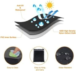 BOTC Tuinbank Beschermhoes - Beschermhoes Voor Hoekbank - Premium Tuinbank Beschermhoes - L-vorm - 300/98 X 300/98 X 70cm - Zwart -Buitentuin Winkel 1200x1115