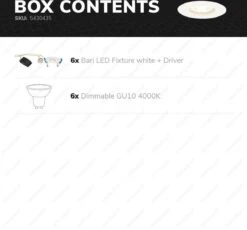 HOFTRONIC - 6x Bari LED Inbouwspots Badkamer Wit - GU10 LED Spots Inbouw - 5W 400lm - 4000K Neutraal Wit Licht - IP65 Waterdicht - Inbouw Spots Plafond - Plafondspots Voor Woonkamer, Keuken, Slaapkamer En Buiten -Buitentuin Winkel 1200x1116 7