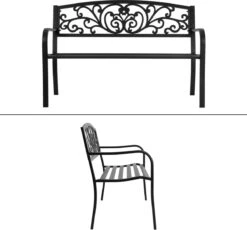 Pro Garden Tuinbank -127 X 60 - Metaal -Buitentuin Winkel 1200x1117 2