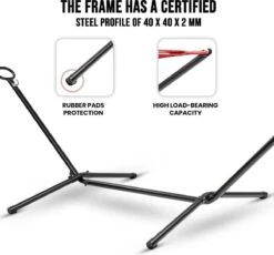 Pro Garden Standaard Voor Hangmat / Hangmat Standaard - Metaal - Zwart -Buitentuin Winkel 1200x1118 2