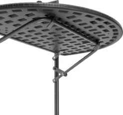 Relaxdays Balkontafel Inklapbaar, Balkon Tafel Rotan, Hangtafel Reling - Zwart -Buitentuin Winkel 1200x1122