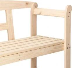 Merkloos Springos Tuinbank | Tuinbankje | Zitbank Buiten | Naaldhout | 119 X 78 X 45 Cm | Licht -Buitentuin Winkel 1200x1126 1