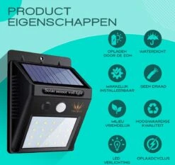 Ferodelli® Solar Buitenlamp Met Bewegingssensor - 40 LEDs - Tuinverlichting Op Zonne Energie - 4 Stuks -Buitentuin Winkel 1200x1132 12