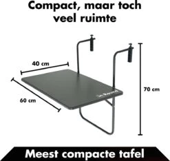 Balkontafel Inklapbaar – Zwart – 60 X 60 X 70 Cm – Hout Balkontafeltje Hangend Balkonbar Balkontafels Opklapbaar Hangtafel Balcony Table – Ophangbaar Voor Aan Het Balkon – Vouwtafel Wandtafel Inklapbare Tafel – Bijzettafel – Buiten Tafeltje Klaptafel -Buitentuin Winkel 1200x1136 1