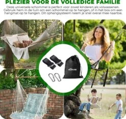 4House Ophang Koord Voor Hangmat, Hangstoel / Schommel - Hangmat Bevestigingsset Inclusief Haken - Karabijnhaak - Hangmat Standaard -Schommelophangset - Hangmat Ophangsysteem -150cm - Tot 1000kg - Boomvriendelijke Hangmat Ophangset - Set Van 2Stuks -Buitentuin Winkel 1200x1138 5