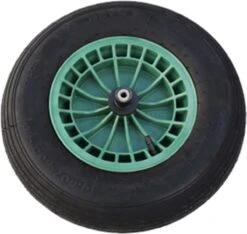 FORT 2PLy Kruiwagenwiel 400x100mm, Kunststof Velg, Kleur Groen, Luchtband 7 FORT 2PLy Kruiwagenwiel 400x100mm, Kunststof Velg, Kleur Groen, Luchtband -Buitentuin Winkel 1200x1138 6
