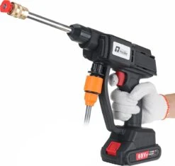 Merkloos Elektrische Accu-Hogedrukreiniger - 20Bar - Multifunctioneel Mondstuk - Draagbaar Oplaadbaar Snoerloos - Reinigingsspuitpistool - Met Rijke Accessoires - Voor Makita 18V-batterij - Voor Auto, Tuin, Terras, Raam (Zwart) -Buitentuin Winkel 1200x1140 2