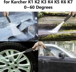 Merkloos 140 Bar Hogedrukspuitlans - Hogedrukreiniger Kärcher-opzetstuk - Verstelbare Sproeikop Voor Karcher Hogedrukreiniger - Accessoire Voor Karcher K1 K2 K3 K4 K5 K6 K7 -Buitentuin Winkel 1200x1140 5