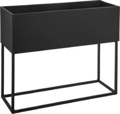 Atmosphera Staande Plantenbak Metaal Zwart 2-delig -Buitentuin Winkel 1200x1140 6