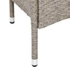 Casaria Tuinbank Polyrattan - 2-Zits Incl.Tafel - Weerbestendig Beige -Buitentuin Winkel 1200x1141