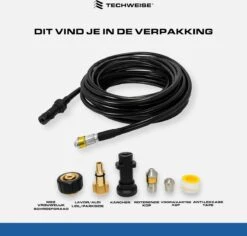 Techweise - Rioolslang Voor O.a. Kärcher - 15M - Met Roterende En Voorwaartse Kop -Buitentuin Winkel 1200x1145 8