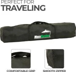 MaxxGarden Easy-up Partytent - 3x3m - Standaard - Waterdicht - Opvouwbaar - Inclusief Draagtas - Zwart -Buitentuin Winkel 1200x1146