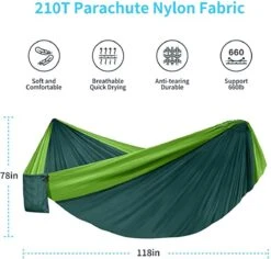 Fuegobird Hangmat Dubbele En Enkele Draagbare Hangmat Met Boomtouwen, Lichtgewicht Nylon Parachute-hangmatten Camping -Buitentuin Winkel 1200x1146 6