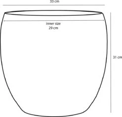 Mica Decorations Lester Bloempot - H31 X Ø33 Cm - Terracotta - Groen -Buitentuin Winkel 1200x1149 7