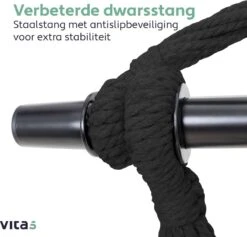 Vita5 XXL Hangstoel | Binnen&Buiten Hangnest | Incl. 2 Kussens En Boekenvak | Volwassenen&Kinderen | Hangmatstoel Tot 225kg | Donkergroen -Buitentuin Winkel 1200x1152 1