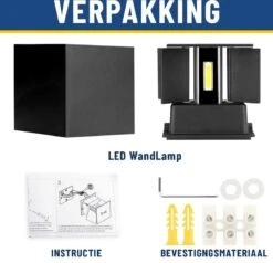 WRH - Set Van 2 Wandlamp Binnen Industrieel - Wandlamp Buiten - Waterdicht IP65 - Industrieel Modern - Set Van 2 -Buitentuin Winkel 1200x1158 11