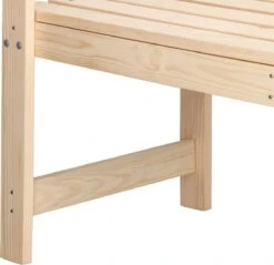 Merkloos Springos Tuinbank | Tuinbankje | Zitbank Buiten | Naaldhout | 119 X 78 X 45 Cm | Licht -Buitentuin Winkel 1200x1162 1