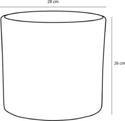 Mica Decorations Era Bloempot - H26 X Ø28 Cm - Wit -Buitentuin Winkel 1200x1163 4