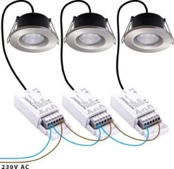 HOFTRONIC Venezia - Set Van 6 LED Inbouwspots RVS - IP65 Waterdicht - Dimbaar - 6 Watt 600 Lumen - Met Lichtbron - 2700K Warm Wit Licht - Zaagmaat 65mm - Inbouwdiepte 45mm - Geschikt Voor Badkamer, Woonkamer, Veranda En Carport - 3 Jaar Garantie -Buitentuin Winkel 1200x1164 7