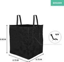 VONROC Premium Opbergtas Voor Lounge/tuinset Kussens – 75x75x90cm – Voor 6 Tot 8 Kussens -Buitentuin Winkel 1200x1167