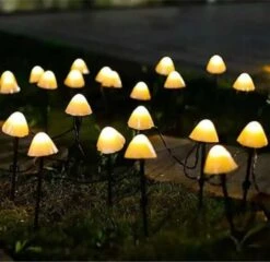 Cynergie - Tuinverlichting Op Zonneenergie - 20 X Led Lampen - Solar Lampjes Met Paddenstoelen - Kerstverlichting Buiten -Buitentuin Winkel 1200x1167 9
