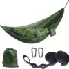 IBright Hangmat XXL - Complete Set – Incl. Karabijnhaken En Riemen - Tot 200 Kg - 270x140cm - Leger Groen -Buitentuin Winkel 1200x1170 2