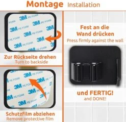 BOTC Bezemhouder - 4 Stuks - RVS - Bezem Ophangsysteem - Bezem Houder - Tuingereedschap - Zwart 14 BOTC Bezemhouder - 4 Stuks - RVS - Bezem Ophangsysteem - Bezem Houder - Tuingereedschap - Zwart -Buitentuin Winkel 1200x1170 7