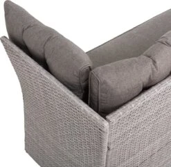 Beliani VITERBO - Loungeset Voor 8 - Grijs - PE Rotan -Buitentuin Winkel 1200x1172 1