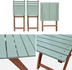 Alice's Garden Bistroset Barcelona - 2 Zitplaatsen - Acacia - Groengrijs -Buitentuin Winkel 1200x1172
