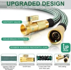 IBright Extra Sterke Uitrekbare Tuinslang - Flexibel - 15 Meter - Inclusief Opbergtas ,Sproeier ,Koppelstuk En Ophanghaak - Groen 10 IBright Extra Sterke Uitrekbare Tuinslang - Flexibel - 15 Meter - Inclusief Opbergtas ,Sproeier ,Koppelstuk En Ophanghaak - Groen -Buitentuin Winkel 1200x1177 16