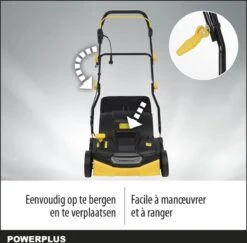 Powerplus POWXG7516 Elektrische Verticuteermachine - Mos Verwijderaar - 1800W - 360mm Maaibreedte- 45L Opvangbak - Incl. Gazonbeluchter/grasbeluchter -Buitentuin Winkel 1200x1179 11