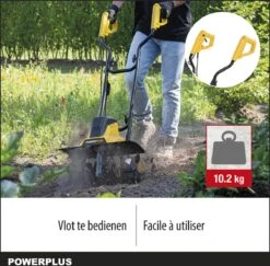 Powerplus POWXG72010 Tuinfrees - 1500W - Werkbreedte 450mm - Werkdiepte Max. 220mm - Incl. 6 Messen En Wielen -Buitentuin Winkel 1200x1179 15