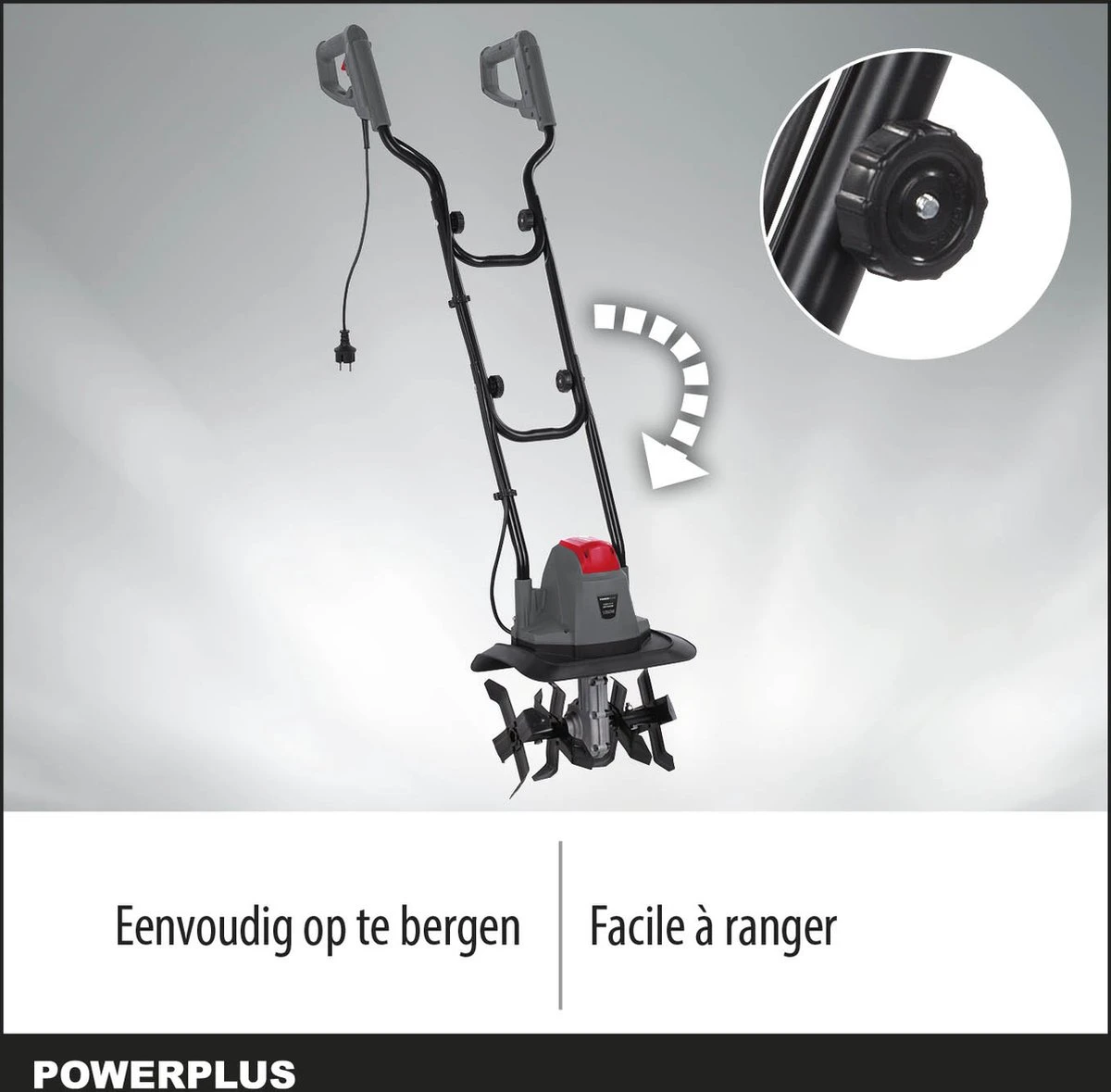 Powerplus POWEG7010 Tuinfrees - 1050W - Werkbreedte 320mm - Werkdiepte Max. 220mm - Incl. 4 Messen 6 Powerplus POWEG7010 Tuinfrees - 1050W - Werkbreedte 320mm - Werkdiepte Max. 220mm - Incl. 4 Messen - Afbeelding 4