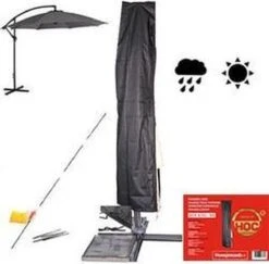 Parasolhoes - Ronde Zweefparasols T/m ø 4 M- Vierkante Zweefparasols T/m 3mx4m - Zware Dikke Kwaliteit - Met Stok Rits En Trekkoord 21 Parasolhoes - Ronde Zweefparasols T/m ø 4 M- Vierkante Zweefparasols T/m 3mx4m - Zware Dikke Kwaliteit - Met Stok Rits En Trekkoord -Buitentuin Winkel 1200x1180