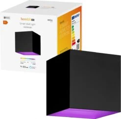 Hombli Wandlamp Voor Binnen En Buiten - Wit En Gekleurd Licht – Aanpasbare Lichthoek, Slimme LED Verlichting, Bad & Woonkamer, Waterdicht, Aluminium, Zwart -Buitentuin Winkel 1200x1182 7