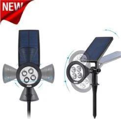 Solar Spot Light- Grond Spot Energiezuinig - Tuinverlichting Op Zonne-energie Met Nachtsensor - Sfeerverlichting Voor Op Gebouwen - Wit -Buitentuin Winkel 1200x1182 8