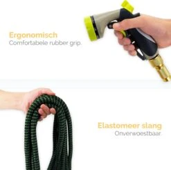Goliving Tuinslang Flexibel - 30 Meter - Uitrekbare Tuinslang Sproeier - Tuinsproeier - Zwart - Acht Standen - Met Opbergtas -Buitentuin Winkel 1200x1190 11