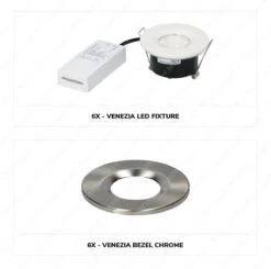 HOFTRONIC Venezia - Set Van 6 LED Inbouwspots RVS - IP65 Waterdicht - Dimbaar - 6 Watt 600 Lumen - Met Lichtbron - 2700K Warm Wit Licht - Zaagmaat 65mm - Inbouwdiepte 45mm - Geschikt Voor Badkamer, Woonkamer, Veranda En Carport - 3 Jaar Garantie -Buitentuin Winkel 1200x1190 17