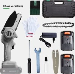 Mardin Mini Kettingzaag - Snoeizaag - Kettingzaag - Kettingzaag Electrisch Met 2 Accu - Inclusief Koffer - 1 Extra Accu - Grijs -Buitentuin Winkel 1200x1193 7