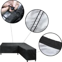 Merkloos Beschermhoes Voor Lounge Set - 215x87x80cm - Zwart - Tuin Set Beschermer - Afdekhoes Voor Lounge Bank - De Ideale Bescherming Voor Je Tuinmeubelen -Buitentuin Winkel 1200x1197 1