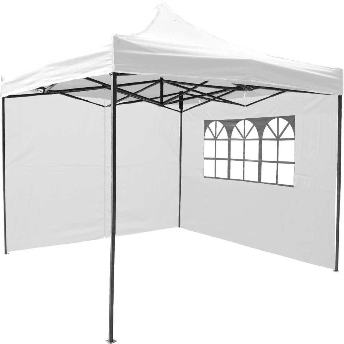 Garden Royal Easy Up Partytent 3x3 Met 4 Zijwanden Wit Waterdicht 6 Garden Royal Easy Up Partytent 3x3 Met 4 Zijwanden Wit Waterdicht - Afbeelding 4