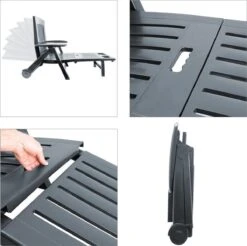 Casaria Ligstoel Zircone – Verstelbaar/Wielen Tot 120 Kg – Antraciet -Buitentuin Winkel 1200x1197 5